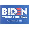 Image 1 : Joe Biden Signed Campaign Sign