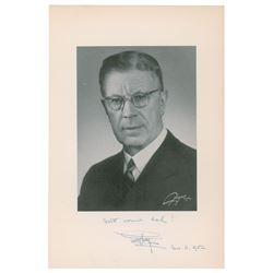 Gustaf VI Adolf Signed Book