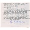 Image 1 : Mother Teresa Typed Letter Signed