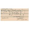 Image 1 : Dane Rudhyar Autograph Musical Quotation Signed