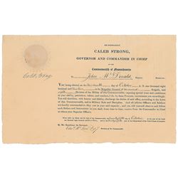 Caleb Strong Document Signed