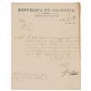 Image 1 : Antonio Jose de Sucre Letter Signed