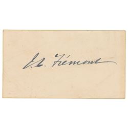 John C. Fremont Signature