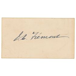 John C. Fremont Signature