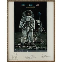 Apollo 11 Signed Foil Etching