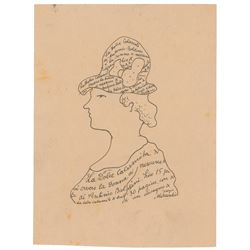 Giorgio Morandi Signed Sketch