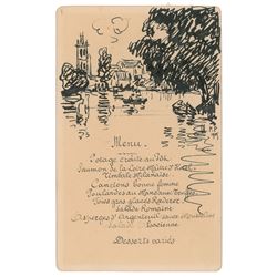 Francis Picabia Signed Sketch