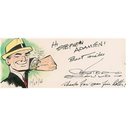 Chester Gould Signed Sketch