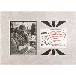 Matt Groening Signed Sketch