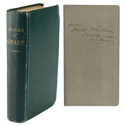 Walt Whitman Signed Book