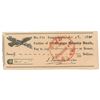 Image 1 : James Fenimore Cooper Signed Check