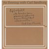 Image 1 : Carl Sandburg Signed Program