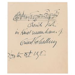 Ernest Schelling Signature