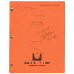 John Wayne Signed Script