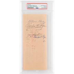 Alfonso Bedoya Signed Check