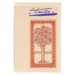 Eleonora Duse Signature