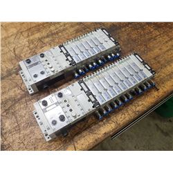 Lot of (2) Festo Pneumatic Directional Valve Blocks