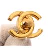 Image 3 : Chanel Gold-Tone Turn Lock CC Logo Clip On Earrings
