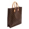 Image 3 : Louis Vuitton Monogram Canvas Leather Sac Plat Tote Bag