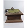 Image 1 : ANTIQUE MECHANICAL WOODEN GRAMOPHONE FOR DISPLAY