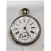 Image 1 : CIRCA 1900 CYLINDER POCKET WATCH PORCELAIN DIAL