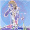 Image 2 : "Adolescence" Limited Edition Serigraph (38.5" x 37") by Renowned Artist Lu Hong, Numbered and Hand 
