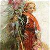Image 2 : Pino (1939-2010), "Flower Child" Artist Embellished Limited Edition on Canvas, AP Numbered and Hand 