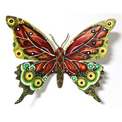 Patricia Govezensky- Original Painting on Cutout Steel "Butterfly CCXXXVI"