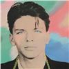 Image 2 : Steve Kaufman (1960-2010), "Sinatra" Hand Embellished Limited Edition Silkscreen on Canvas, AP Numbe