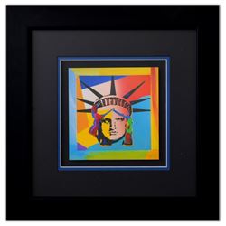 Peter Max- Original Lithograph  Liberty Head XV (Mini) 