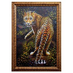 Vera V. Goncharenko- Original Giclee on Canvas "Looking For Food"