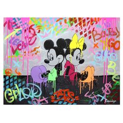 Nastya Rovenskaya- Original Oil on Canvas "Play Zone"