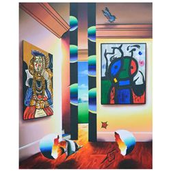 Ferjo, "Royal Beauty" Original Painting on Canvas, Hand Signed with Letter of Authenticity.