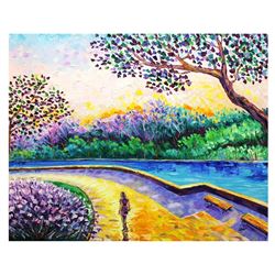 Svyatoslav Shyrochuk- Original Oil on Canvas "Early Morning Walk "