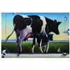 Image 1 : Ferjo, "Green Pastures" Original Painting on Canvas, Hand Signed with Letter of Authenticity.