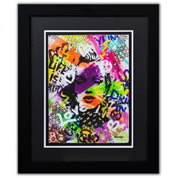 Nastya Rovenskaya- Original Mixed Media on Paper "Model"
