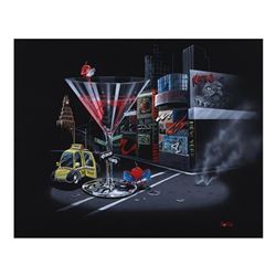 Michael Godard "Cherry Cosmo II" Limited Edition Giclee on Canvas, Numbered and Signed with COA. Gal