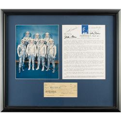 Mercury Seven Signed Display