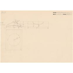 Alan Shepard Original Technical Drawing