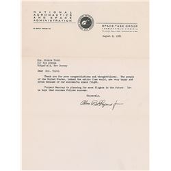 Alan Shepard Typed Letter Signed