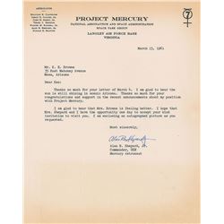 Alan Shepard Typed Letter Signed