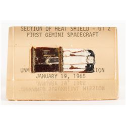 Gemini 2 Flown Heat Shield Fragment