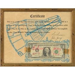 Gemini 3 Flown Dollar Bill