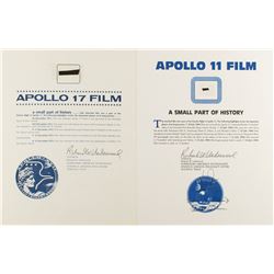 Apollo 11 and 17 Flown Film Fragments