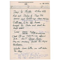 Apollo 11 Grumman Lunar Module Logbook