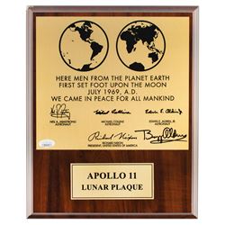 Buzz Aldrin Signed Lunar Plaque