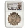 Image 1 : Apollo 11 Robbins Medal Restrike Signed by Charlie Duke