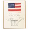 Image 1 : Apollo 12 Crew-Signed Flown Flag Display