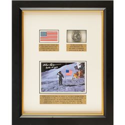 Dave Scott's Apollo 15 Flag and Robbins Medal Display