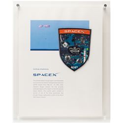 SpaceX Dragon Employee Parachute Patch with Flown Parachute